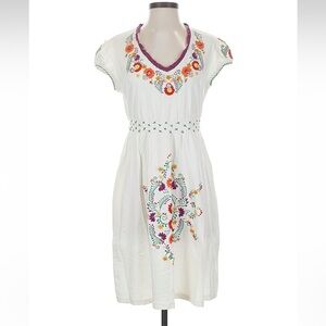 Double D Ranch White Garment with Red and Yellow Embroidery